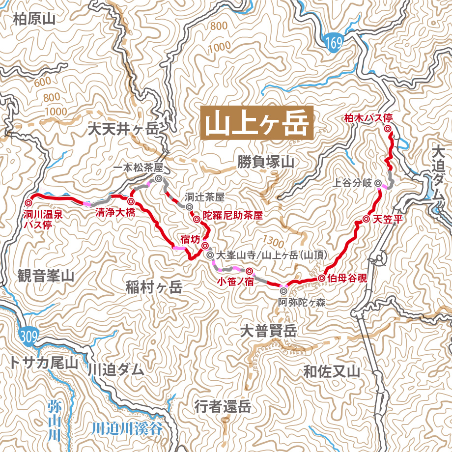 大峰山（山上ヶ岳周辺）