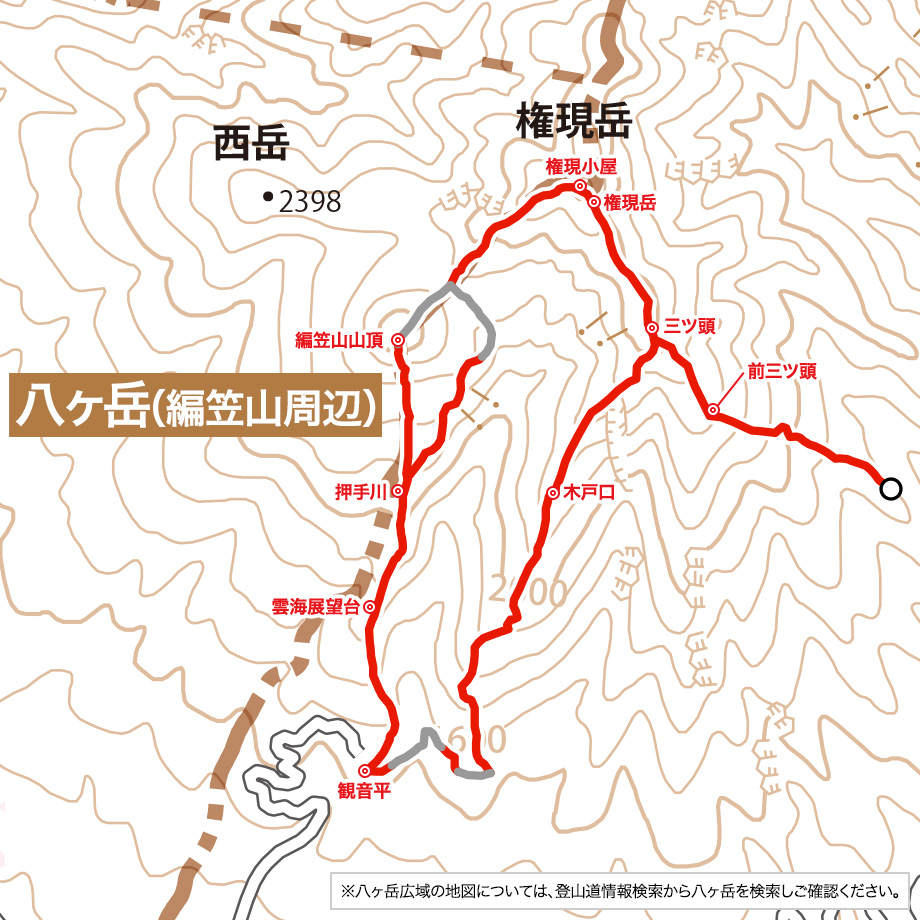 八ヶ岳（編笠山周辺）