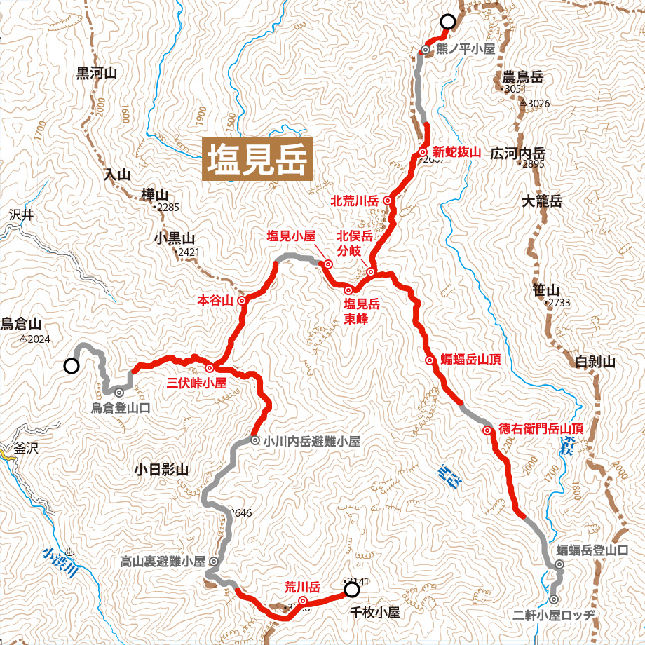 塩見岳