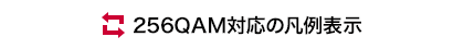 256QAM対応の凡例表示