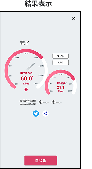 ライトモード測定の画像