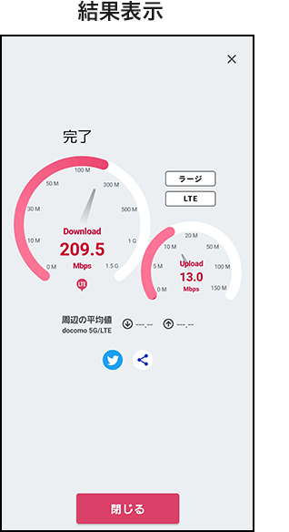 ラージモード測定の画像