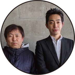 株式会社NTTドコモ 東北支社 法人営業部 アライアンス推進室課長 (左)、<br>株式会社NTTドコモ 第一法人営業部 地域協創・ICT推進室 第四・第一担当 山内 祐治(右)