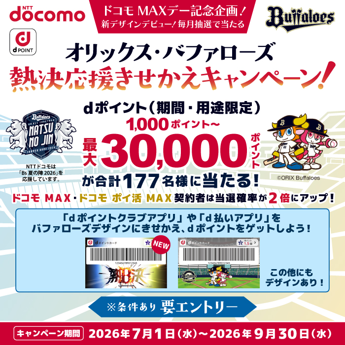 オリックス・バファローズ熱決応援きせかえキャンペーン