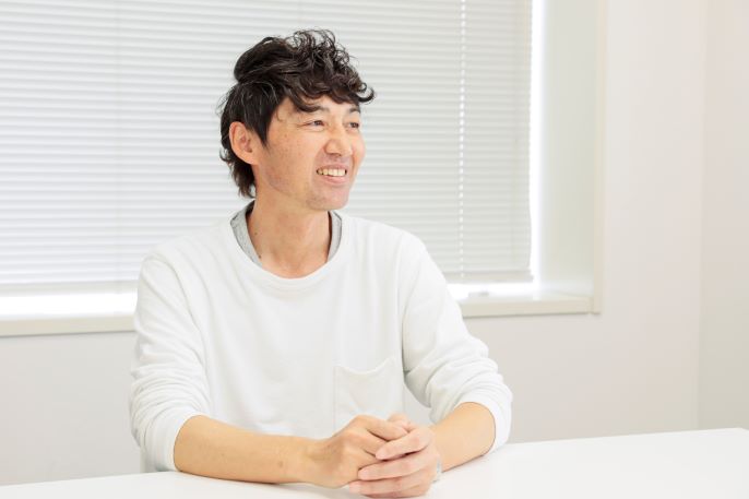 村松さんのインタビュー風景