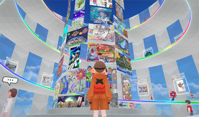 バーチャル万博 NTTドコモルーム 「ミライギャラリー」の画像