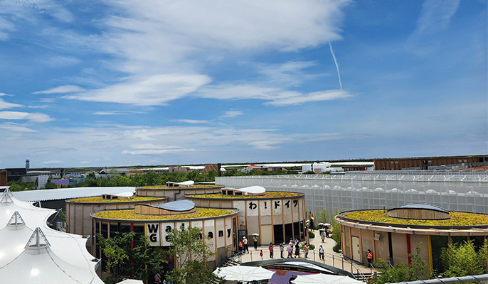 大屋根リングからの風景