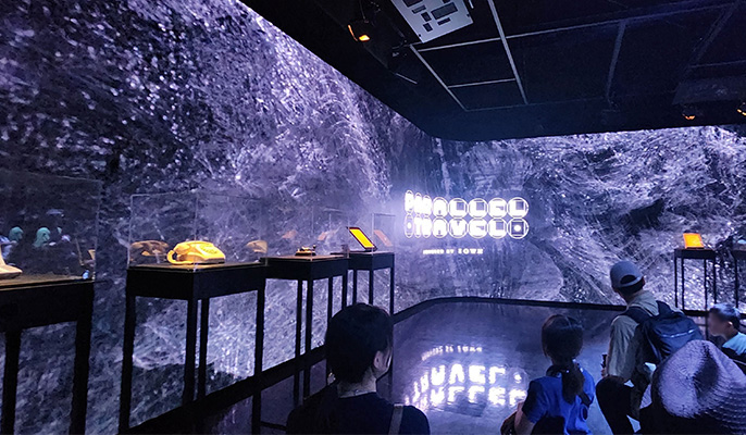 NTTパビリオンの内部の様子(Zone1)