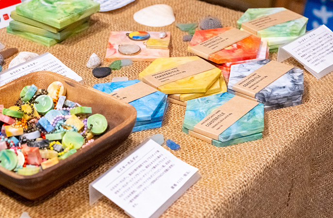 アップサイクルされたプラスチックの商品