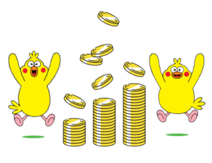 ばんざいをするポインコ