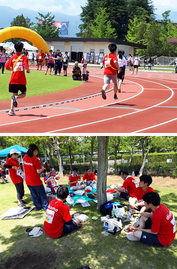 写真:第22回山梨YMCAインターナショナル チャリティーラン2019への協賛(山梨県)の様子