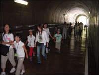 寺内ダム地底トンネル探検(監査廊見学)