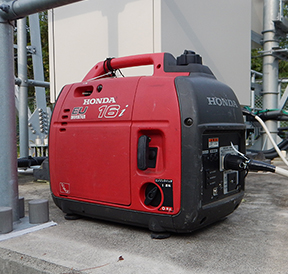 写真:可搬型発電機