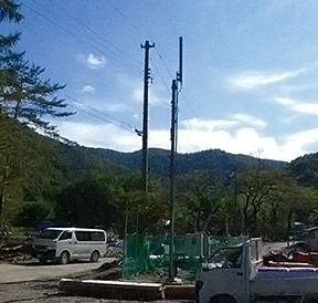 写真:新設した基地局