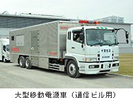 大型移動電源車(通信ビル用)
