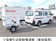 小型牽引式移動電源車(基地局用)