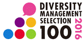 ロゴ:DIVERSITY MANAGEMENT SELECTION 100 2016