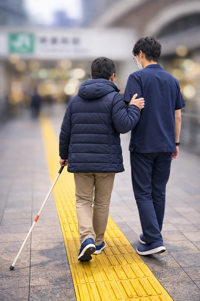 送迎サポートの様子