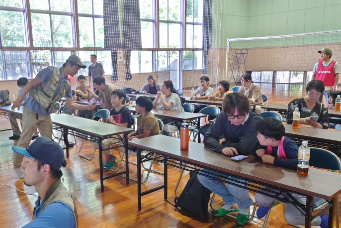 みつけた生きもの発表中