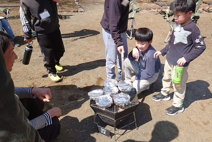 おやつタイムの様子