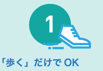 1「歩く」だけでOK