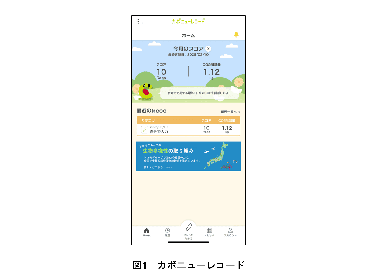 図1 カボニューレコード