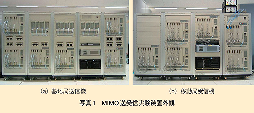 写真1 MIMO 送受信実験装置外観