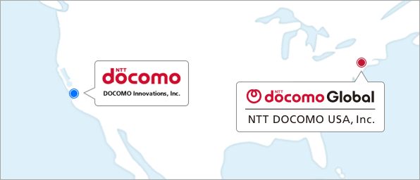 DOCOMO Offices in Americas areamap