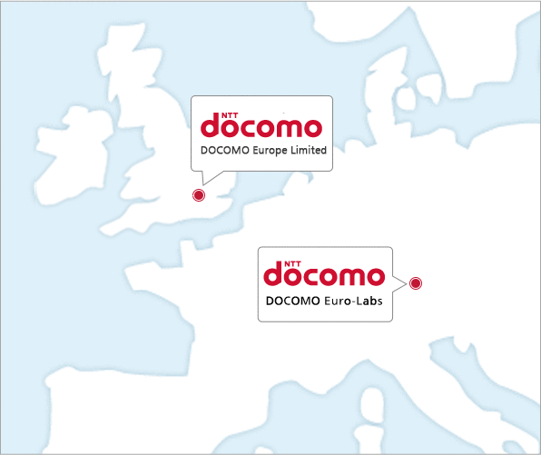 DOCOMO Offices in Europe areamap