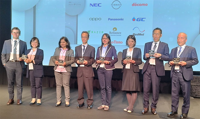 Reference: The award ceremony for the Asia IP Elite in 2022 (DOCOMO was selected)