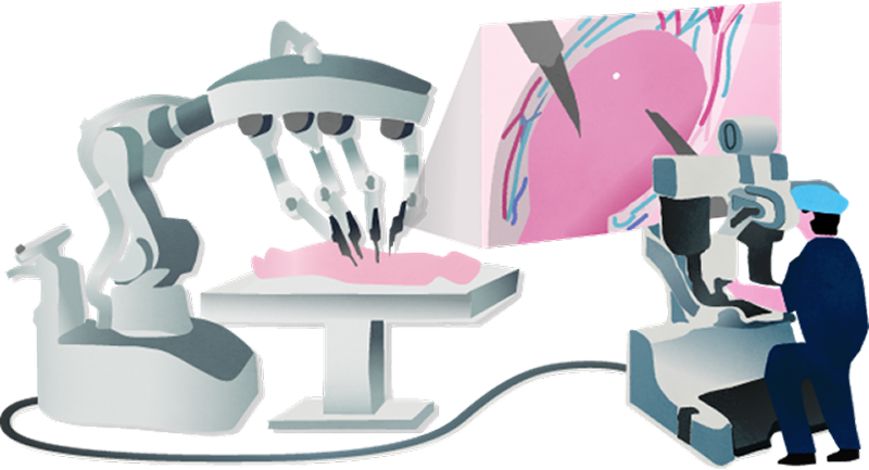 Robot-assisted surgery image