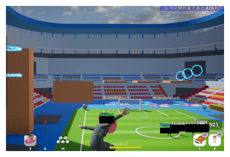 Figure 6  Inside the stadium (virtual building) that can be removed from the Ginza area