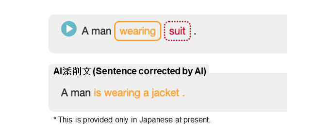 Figure 6  Example of grading for describing the image depicted on a question card (description for the man in the lower left corner of Fig. 2)