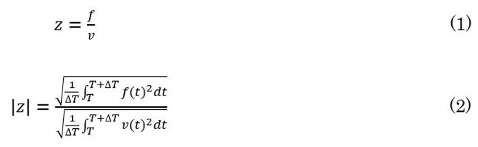 Equation (1): Instantaneous value of the quantity of the force/tactile sensation, Equation (2): Effective value of the quantity of the force/tactile sensation