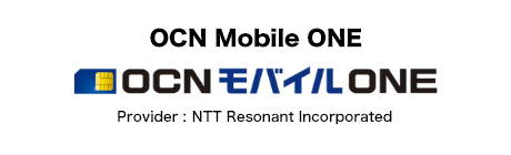 OCN Mobile ONE (Provider: NTT Communications Corporation)