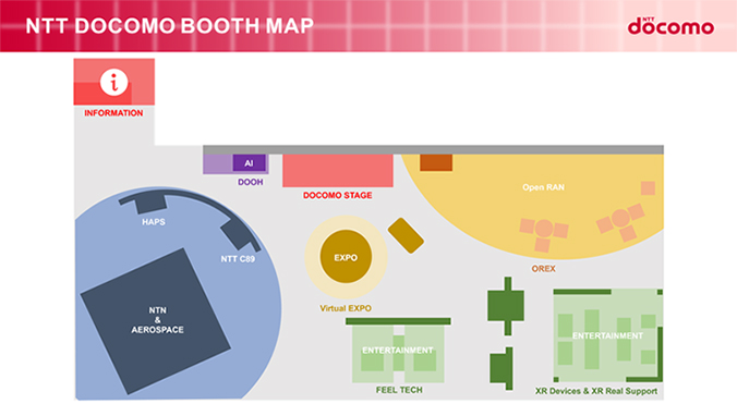 NTT DOCOMO BOOTH MAP
