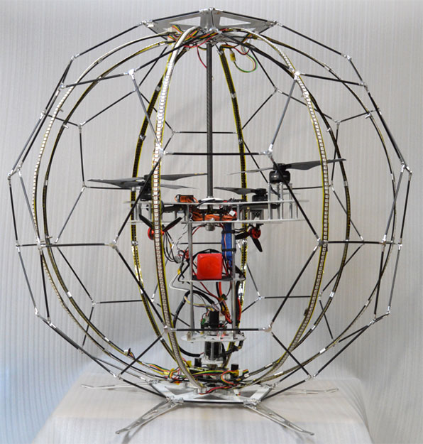 NTT DOCOMO's Spherical Drone Display Structure