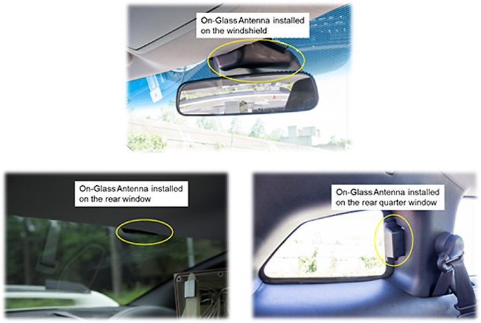 Image of Installation examples of On-Glass Antennas