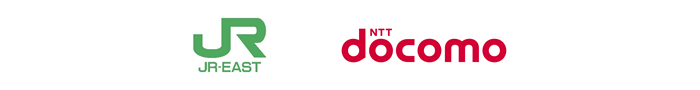 East Japan Railway Company (JR East) logo, NTT DOCOMO, INC. logo