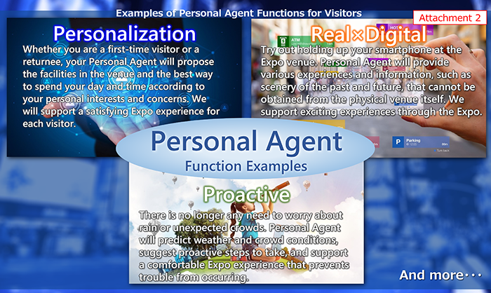 Attachment 2 Examples of Personal Agent Functions for Visitors