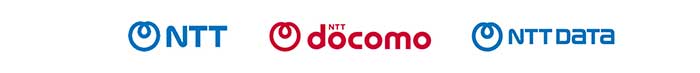 NTT, NTT docomo, NTT DATA logo