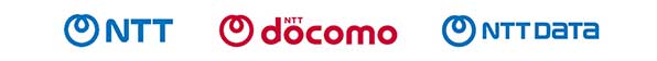 NTT, NTT docomo, NTT DATA logo