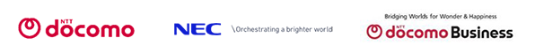 NTTdocomo, NEC, DOCOMO BUSINESS logo