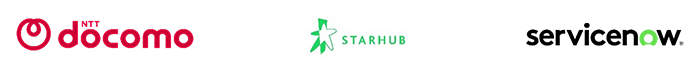 NTTdocomo, StarHub Ltd., ServiceNow logo