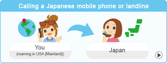 Calling a Japanese mobile phone or landline