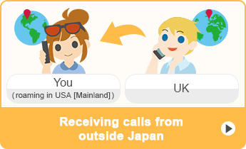 Receiving calls from outside Japan