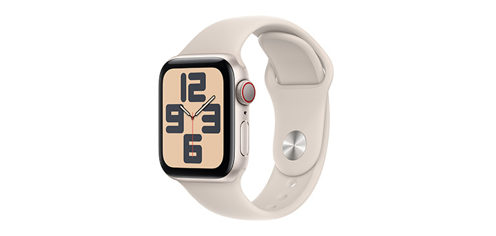 Apple Watch SE(第2世代) 40mm スターライトアルミニウムケースとスターライトスポーツバンド