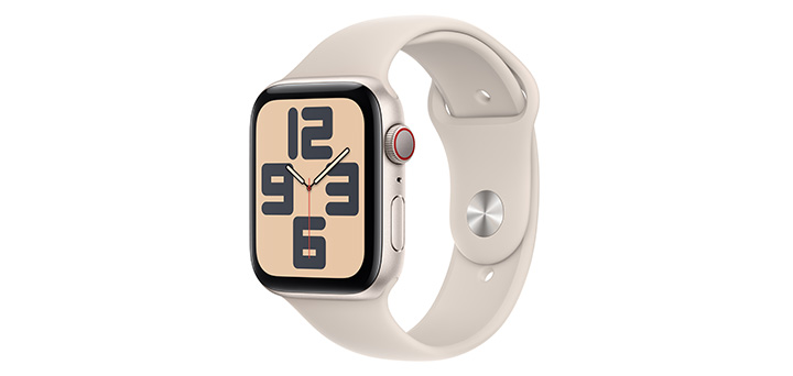 Apple Watch SE(第2世代) 44mm ミッドナイトアルミニウムケースとミッドナイトスポーツバンド