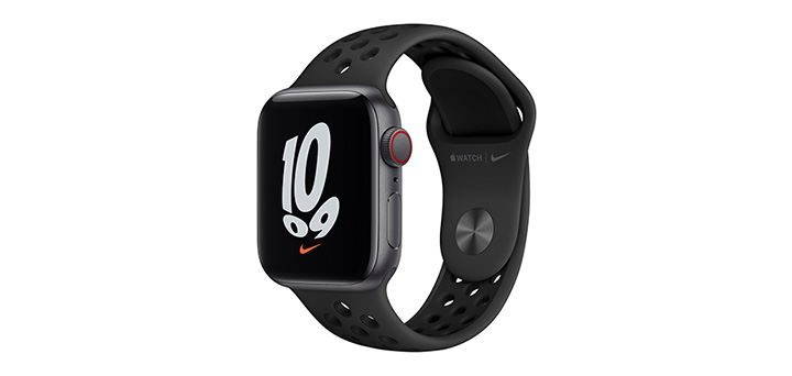 Apple Watch Nike SE 40mm スペースグレイアルミニウムケースとアンスラサイト/ブラックNikeスポーツバンド