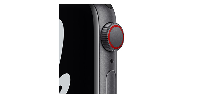 Apple Watch Nike SE 40mm スペースグレイアルミニウムケースとアンスラサイト/ブラックNikeスポーツバンド